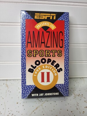 ESPN Amazing Biff Bam Boom Anything Goes Sports Bloopers 2 VHS 1992