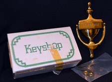 Vintage Engraved Solid Brass Handcrafted Door Knocker, Model 306