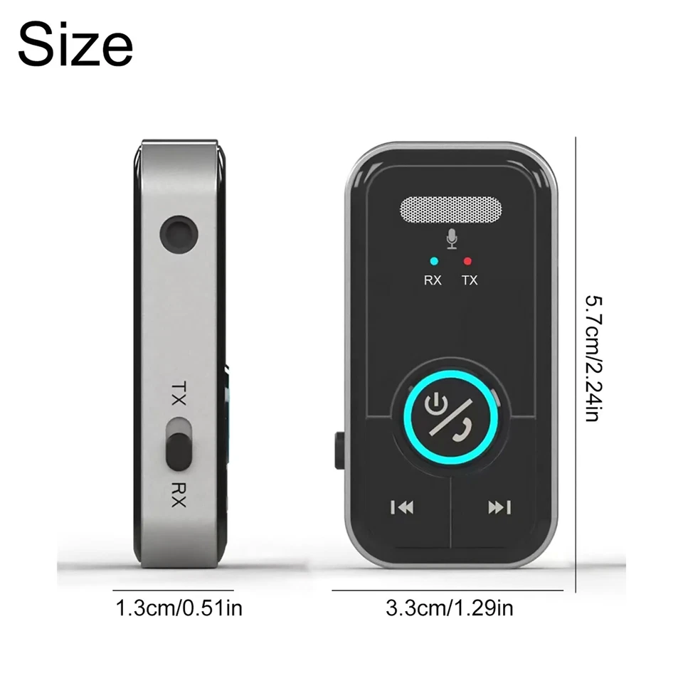 Wireless Bluetooth 5.3 Transmitter Receiver for Car Music Audio USB Aux Adapter - Image 3 of 4