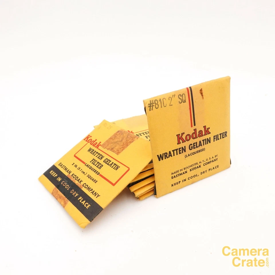 8 x Kodak Wratten 2 inch 5x5cm Gelatin Filter 1A 85 8 25 81C - OT2317 - Image 2 of 4
