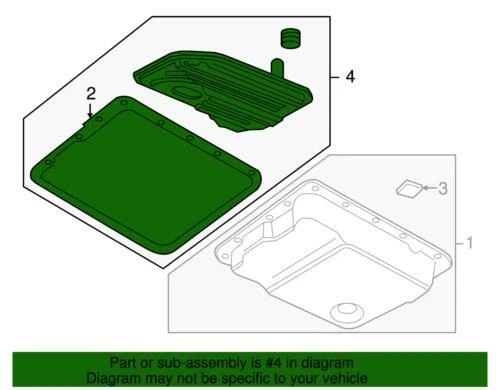 Conjunto de kit de filtro de fluido de transmisión automática GM genuino GM 1990-2014 Foto 4 de 4