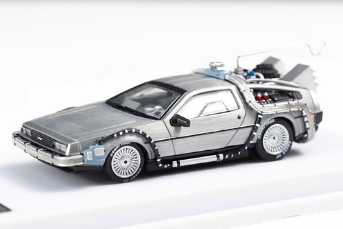 MJ Model x LMLF 1:64 DeLorean Time Machine Back To The Future Diecast Model Car - Picture 8 of 12
