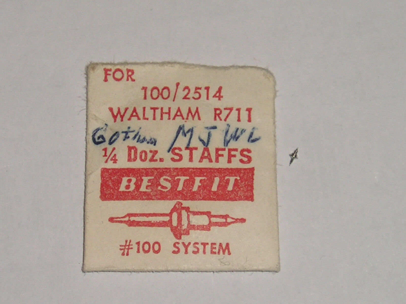 Waltham balance staff R711 R731 axe de balancier  Unruhwelle Bestfit 2514