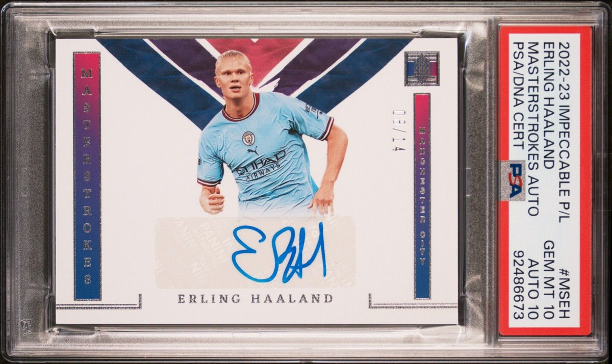 Erling Haaland 2022 Panini Impeccable Masterstrokes Erling Haaland 2022 Panini Impeccable Masterstrokes