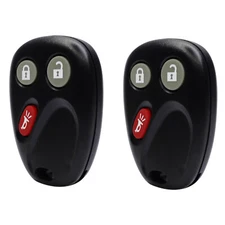 2Pack 3-Button Keyless Entry Remote Car Key Kit For Chevrolet For GMC 2003-2007