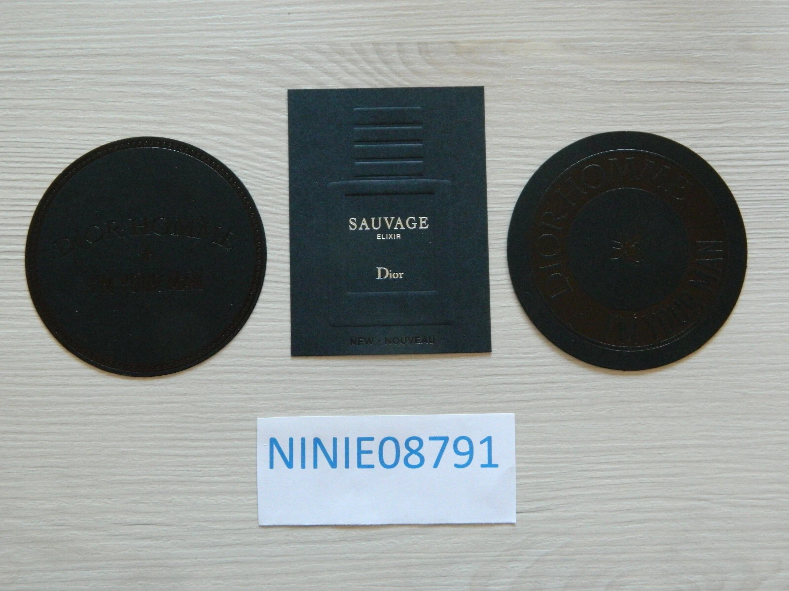 NEUF 3 Carte a Parfumer DÎOR HOMME PERFUME Card Fragrance SAUVAGE ELIXIR DÎOR