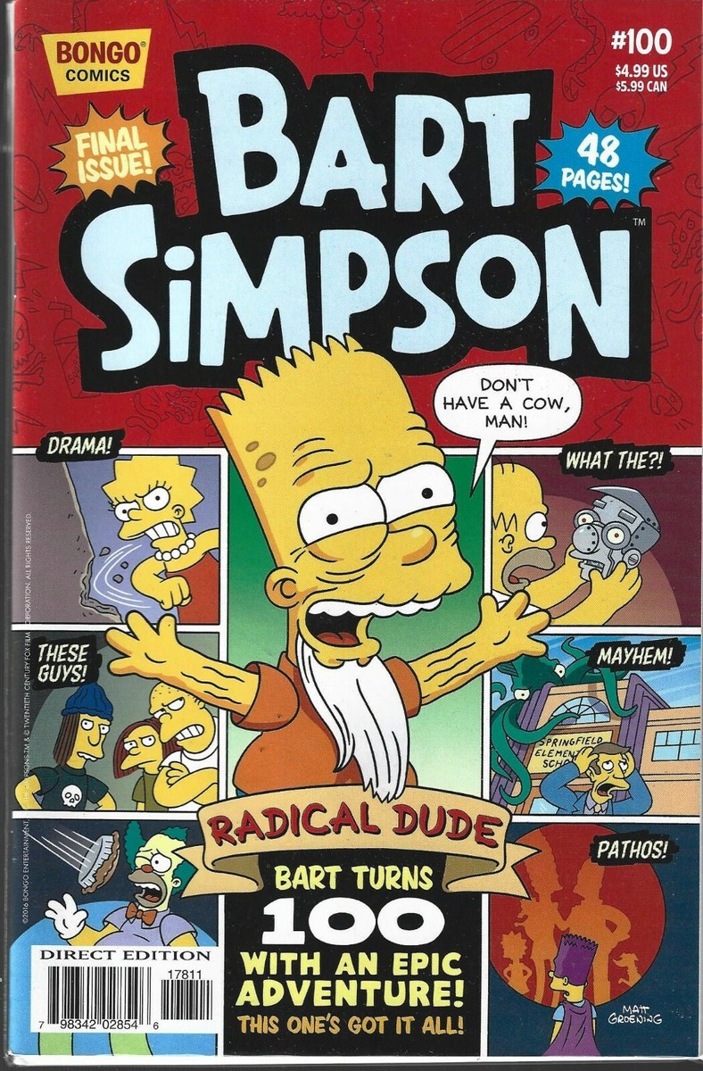 BART SIMPSON #100 FINAL ISSUE (NM) BONGO COMICS, THE