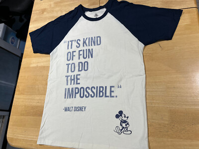 Disney Parks Walt Disney It s Fun To Do The Impossible Tshirt - Adult Sz M