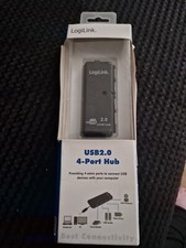 Image of LogiLink 4-Port USB 2.0 Hub 480 Mbit/s Black  UH0001A LogiLink 4-Port USB 2.0