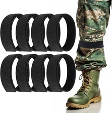 8Pcs Boot Blousers, Ankle Straps, Elastic Military Boot Straps Blousing Strap...