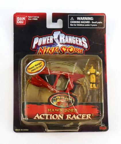 VTG Power Rangers Ninja Storm HAWK ZORD Action Racer w/ Figure New Sealed
