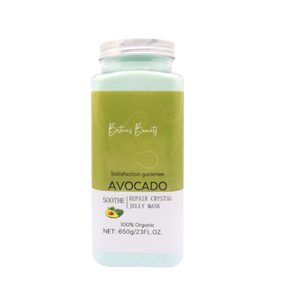 Britain's Beauty Avocado Beruhigen & Reparieren Kristall Gelee Maske, natürliche Inhaltsstoffe