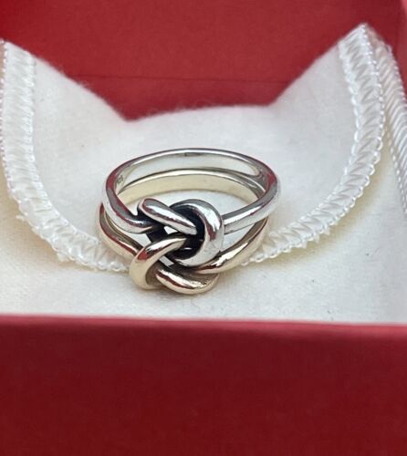 Anello James Avery oro giallo 14 kt argento sterling nodo d’amante originale - Foto 2 di 8