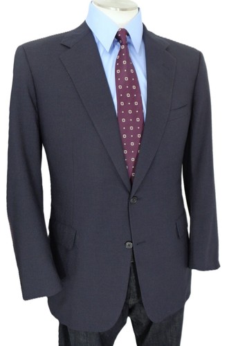 Brooks Brothers Custom USA 2Pc Suit Blue Tiny Pin Check Tweed 44 Extra Long - Picture 12 of 24