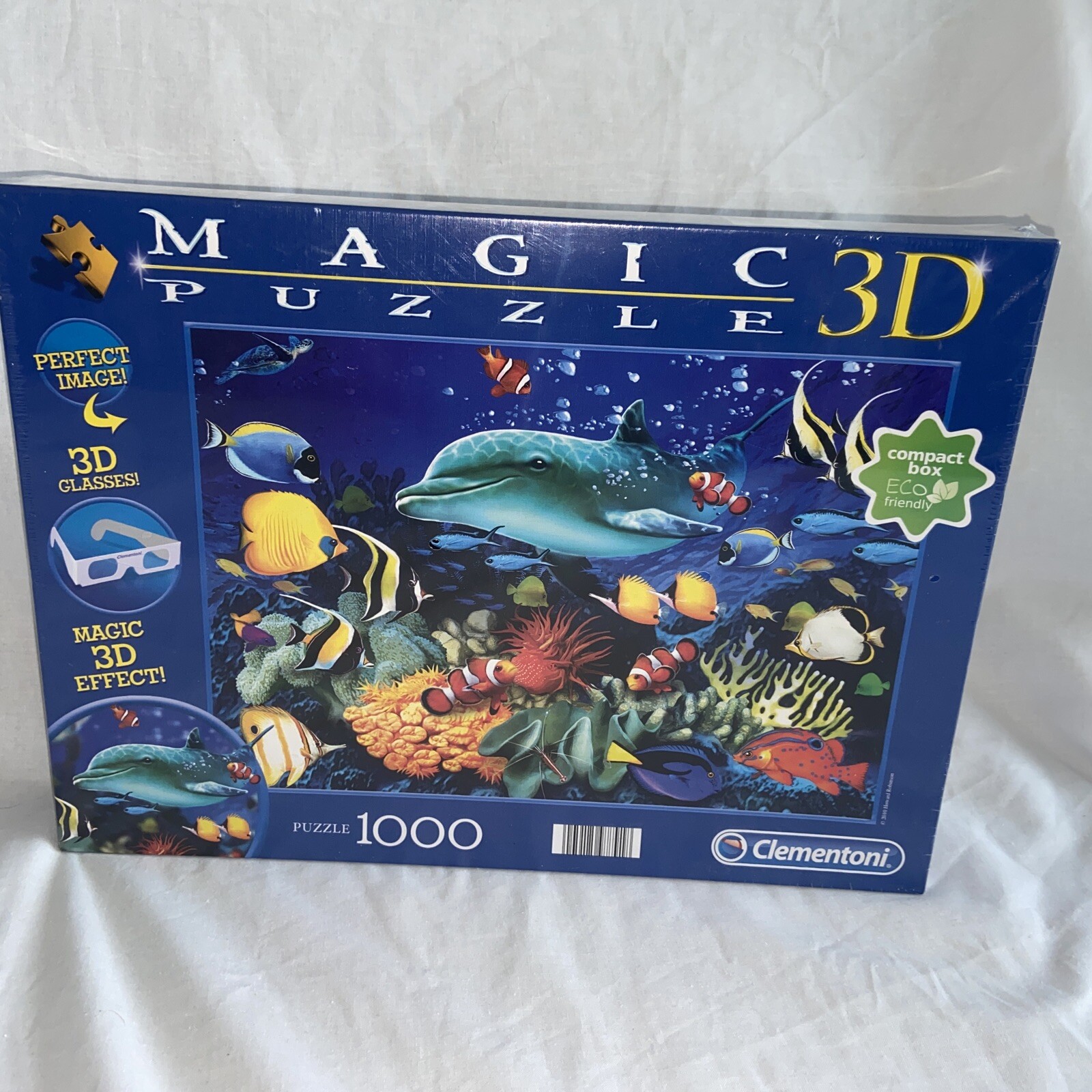 Clementoni Puzzle Magic 3D Fish - 1000 Piece Jigsaw 69x50 cm