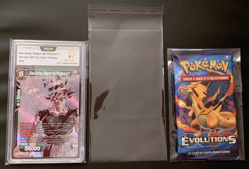 1 Sleeve Slab Pouch Protection Case PCA Grade Booster Pokemon Graded Card