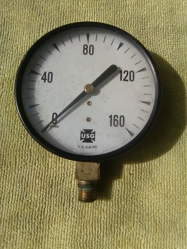 0-160 psi pressure gauge