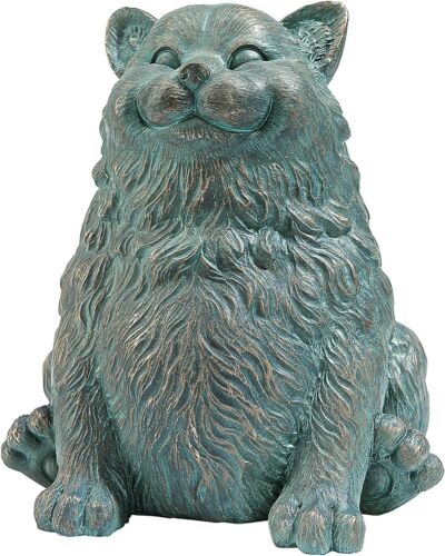 Katlot Sitting Phat Cat Statue, Multicolored - Picture 1 of 7