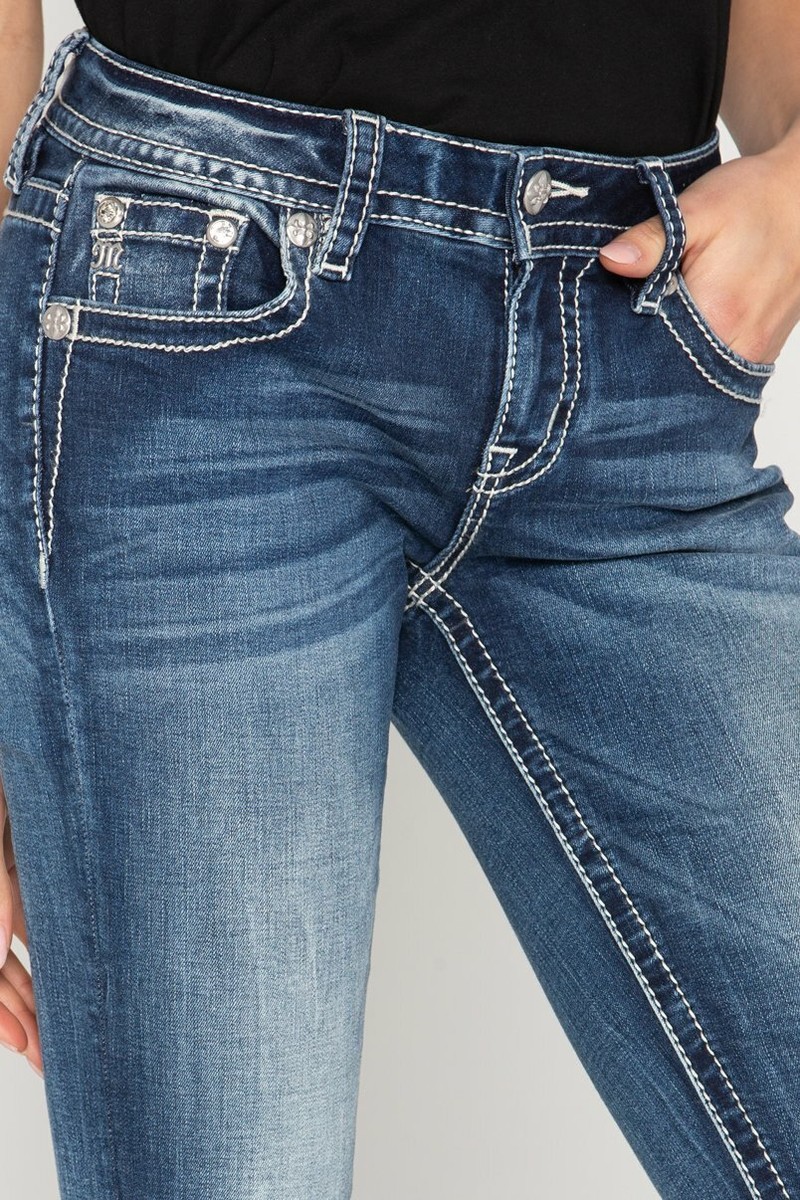 NWOT Miss Me Blue Jeans 26 Bootcut M3538B | eBay
