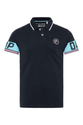 CAMP DAVID Pikee-Polo mit Ärmel-Artwork/Tapes, navy, CU2500-3991-31, UVP 69,95