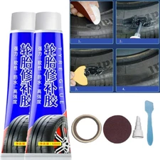 Tire Patch Plug Sidewall Repair Glue For Side Bonding Or Tire Leakage 50ml USA