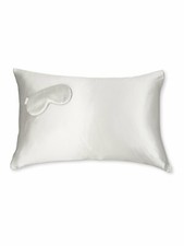 Silk Pillowcase  Silk Eye Mask Set - Dove Grey 25 momme, Grade 6A Silk 