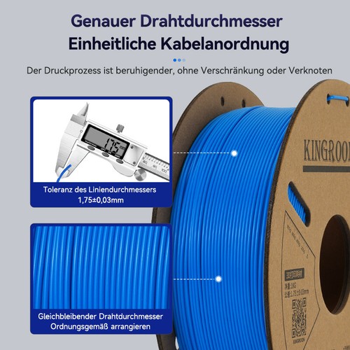 Kingroon 10KG 3D Drucker Filament PLA 1.75mm Zufällige Bündel Mischfarbe 10X 1KG - Zdjęcie 2 z 7