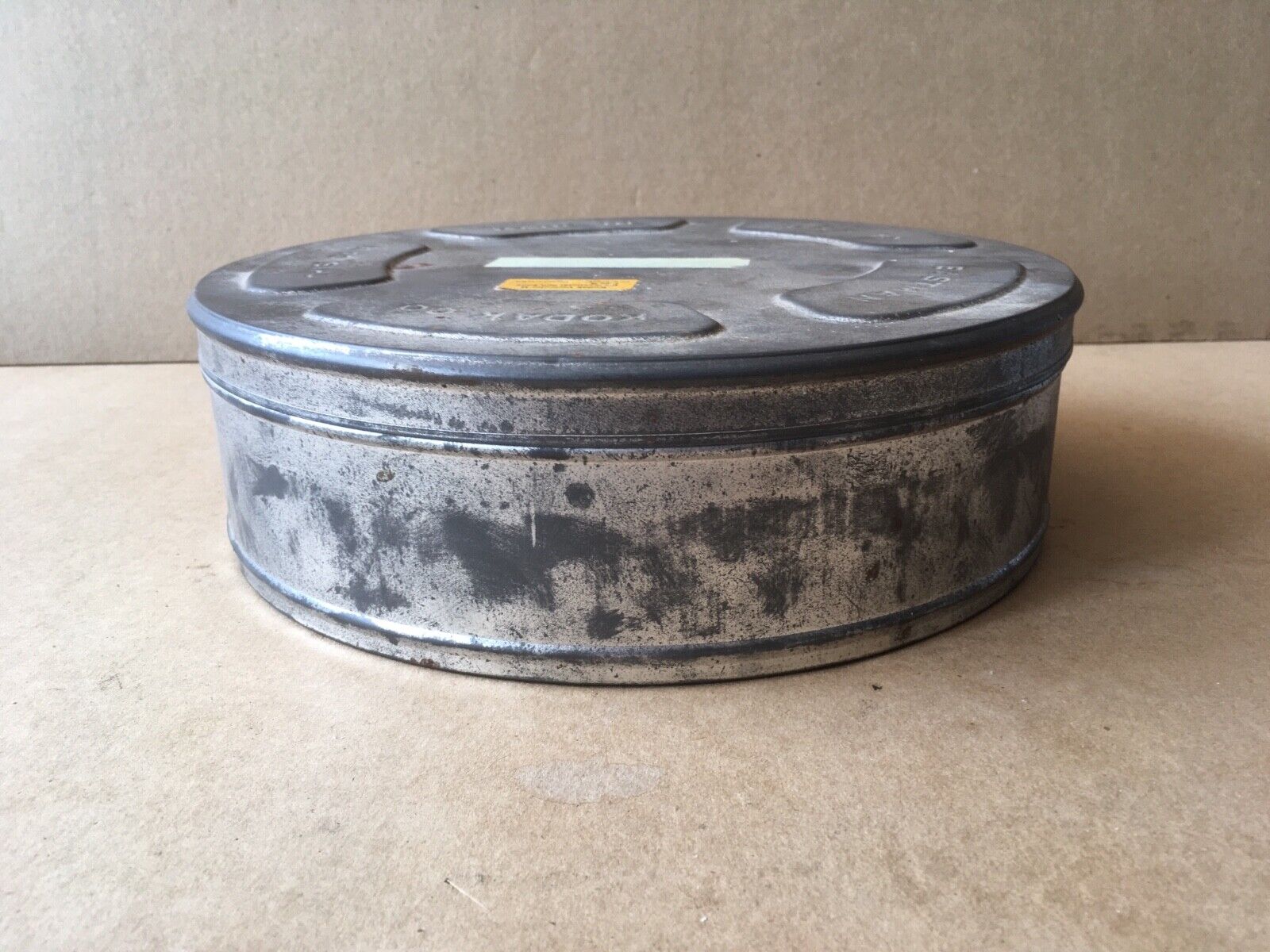 Vintage EASTMAN KODAK CO. Vericolor II Film 5025 Empty Tin 10.5 Diameter,  3 Ht