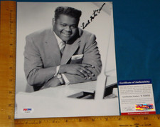 REAL PSA/DNA Authentic Fats Domino Signed 8"X10" Black & White Photo #3