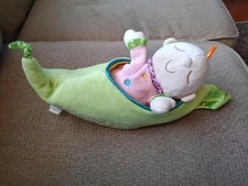 The Manhattan Toy Company Sweet Pea Plush 8” Plush Baby Doll  In 9” Pea Pod