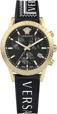 Versace VEKB00422 Sport Tech Lady Chrono gold black white Women's Watch NEW