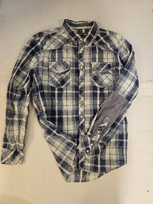 Buckle Large Athletic Fit Snap Up Shirt