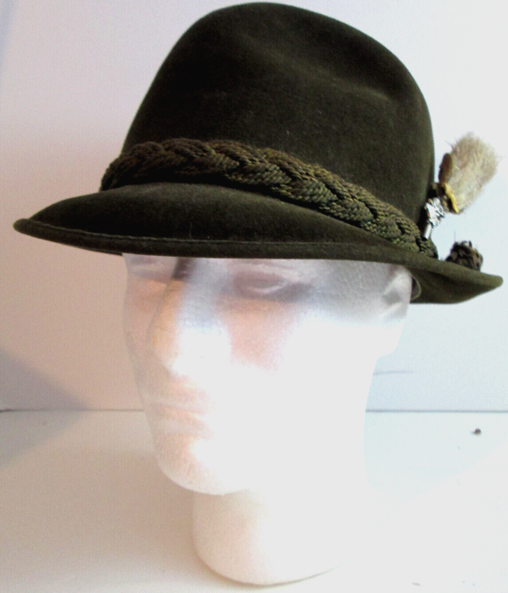 Vintage Dobbs Twenty 20 olive green fedora hat size 6 7/8 Vintage Dobbs Twenty 20 olive green fedora hat size 6 7/8
