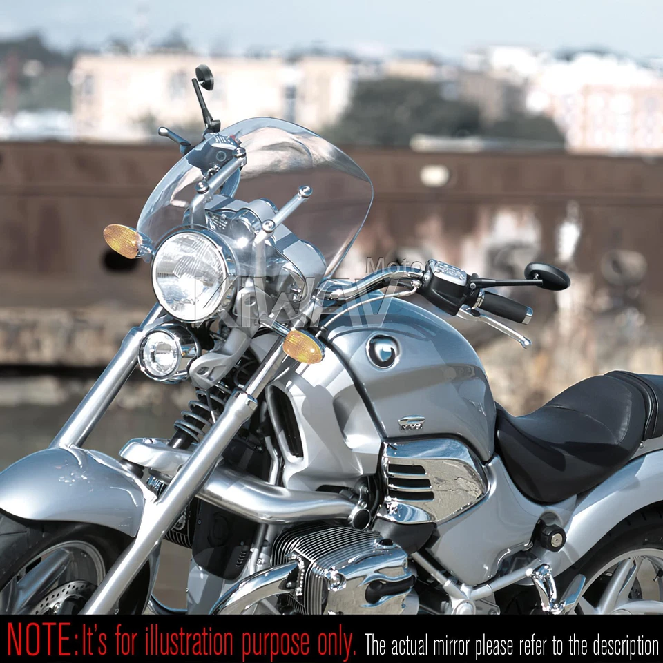 VAWiK Trusti Black Oval Rear View Mirrors Convex Lens10mm 1.5p for BMW R nine T - Изображение 4 из 4