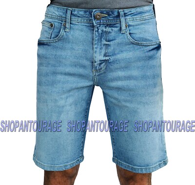 Company 81 Stretch Blue Denim Jeans Shorts New Cotton Flex Fit Shorts for  Men