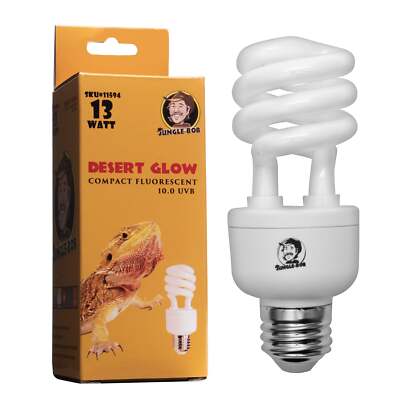 UVA/UVB 13W Compact Fluorescent Bulb for Desert Reptiles & Tortoise Terrariums