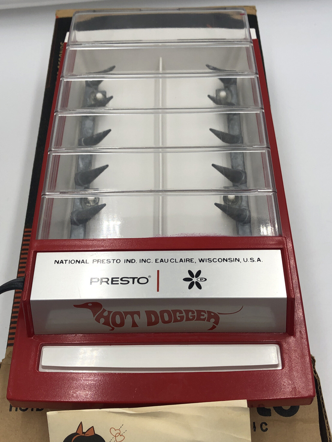 VTG PRESTO HOT DOGGER Automatic Hot Dog Cooker Works Includes Box