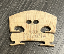Vintage Roth De Jacques 3/4 Violin Bridge Self Adjusting Feet Med 5 E