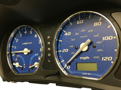 For Honda HR-V HRV I 99-06 Polished Aluminium Dial Surrounds Speedo Rings 2pcs - Picture 12 of 12