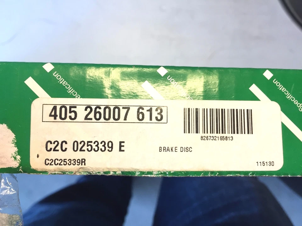 Jaguar XF XJ XJ8 XK 405 26007 613 Rear Disc Brake Rotor - Eurospare C2C 025339 E - Image 4 of 4