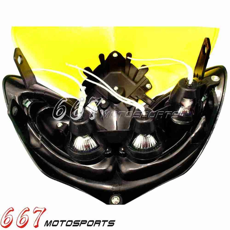 12V Dirt Bike LED Headlight W/ Fairing For Suzuki DRZ RMZ RM 125 200 250 350 400 - Image 4 of 4