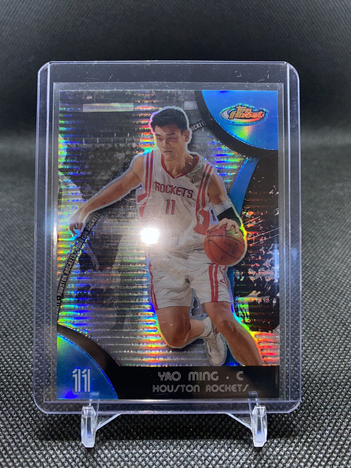 2007-08 Topps Finest Blue Refractor Yao Ming 34/199 #20