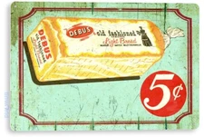 TIN SIGN Debus Bread Metal Décor Art Kitchen Loaf Cottage Farm Store A816