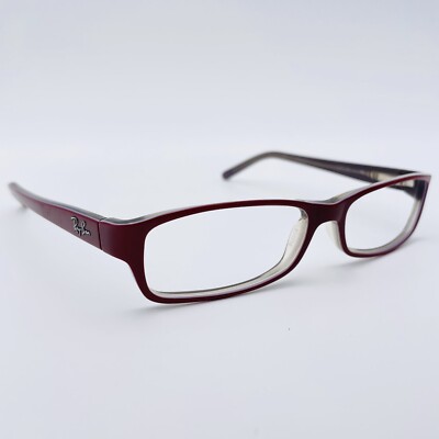 RAY-BAN Brille ROT RECHTECKIG Brillengestell MOD: ABGERIEBEN