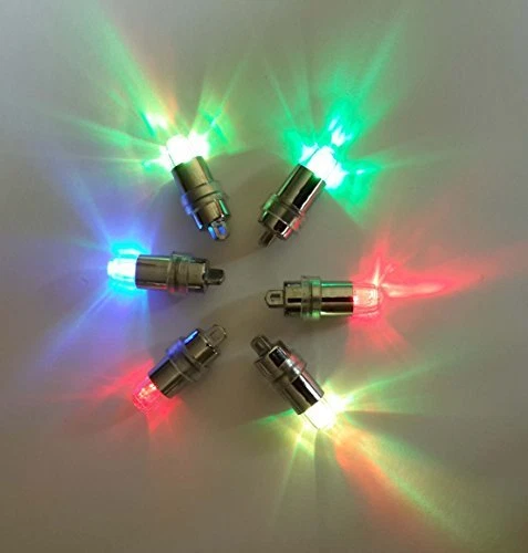 Pack of Multicolor LED Waterproof Mini Blinking Lights for Paper