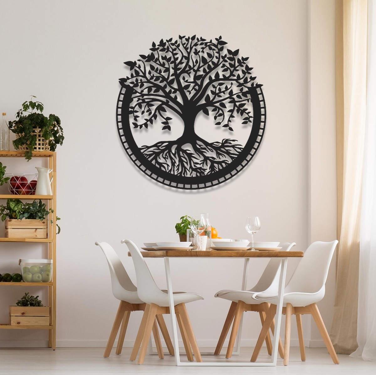 Décoration Murale Arbre De Vie En Métal – Décor Mural DEKORY Noir, Fait Main