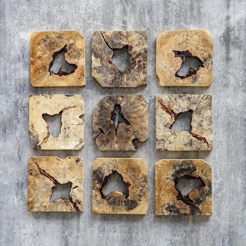 Uttermost 04360 Bahati Natural Wood Wall Decor, Set of 9 - Picture 4 of 4