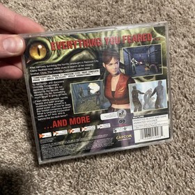 Resident Evil Code Veronica Sega Dreamcast No Manual Good Condition 2 Discs