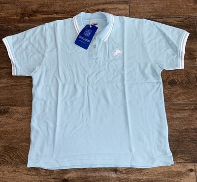 NEW REEBOK NFL DETROIT LIONS WOMENS POLO GOLF XL X-LARGE SHIRT 18 20 LIGHT BLUE