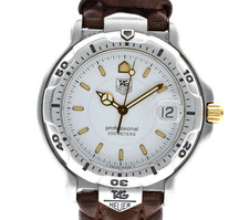 [EXC+5] Tag Heuer 6000 200m WH1151 Orologio Uomo Vintage Quadrante Bianco dal GIAPPONE